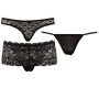 Cottelli Lingerie Комплект трусов черный M