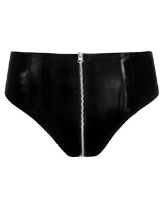 Black Level Vinyl Pants with a Zip S