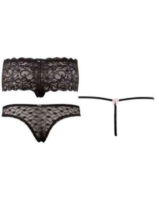 Cottelli Lingerie Biksīšu komplekts Black M