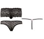 Cottelli Lingerie Briefs Set Black M