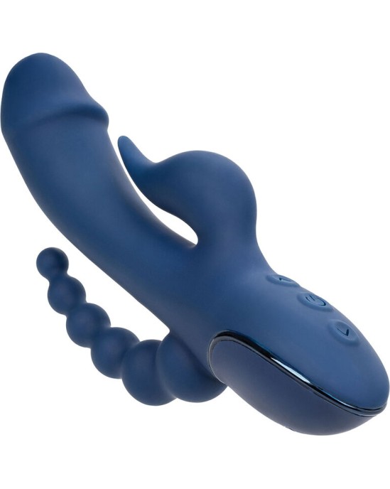 California Exotics VIBRATORS TRĪSkāršais ORGASM ZILS