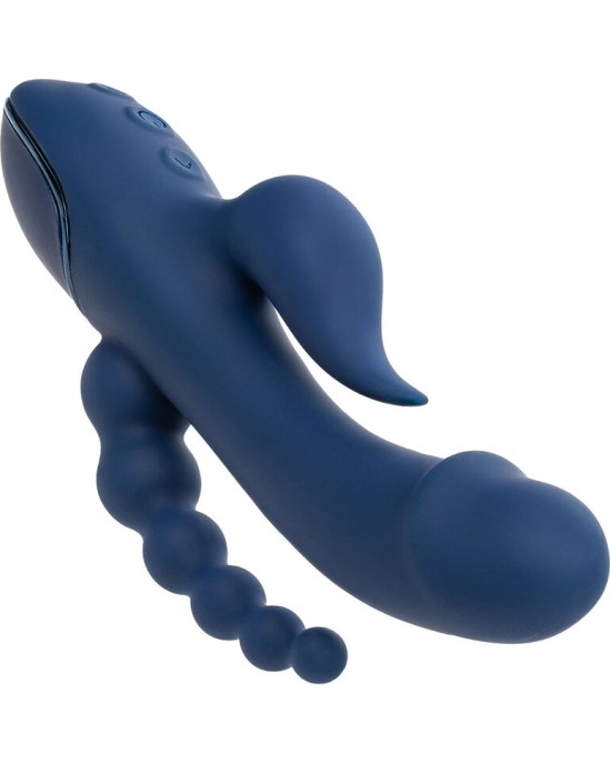 California Exotics VIBRATORS TRĪSkāršais ORGASM ZILS