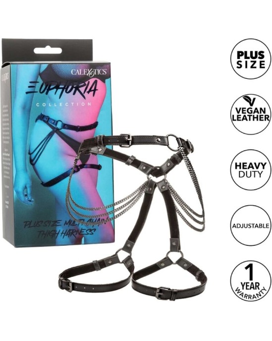 California Exotics EUPHORIA PLUS SIZE MULTI CHAIN THIGH HARNESS