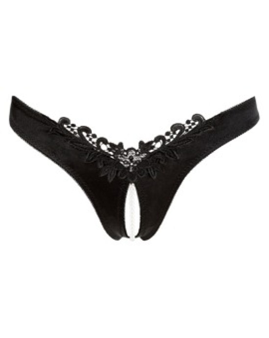 Cottelli Lingerie G-String Pearls black S