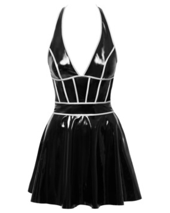 Black Level Vinyl dress w. silver S