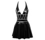 Black Level Vinyl dress w. silver S