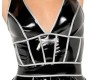 Black Level Vinyl dress w. silver S