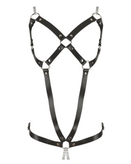 Zado Leather Harness 2 Chains S-L