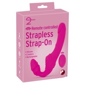 Strapless Strap-On RC vibrējoša strapless Strap-O