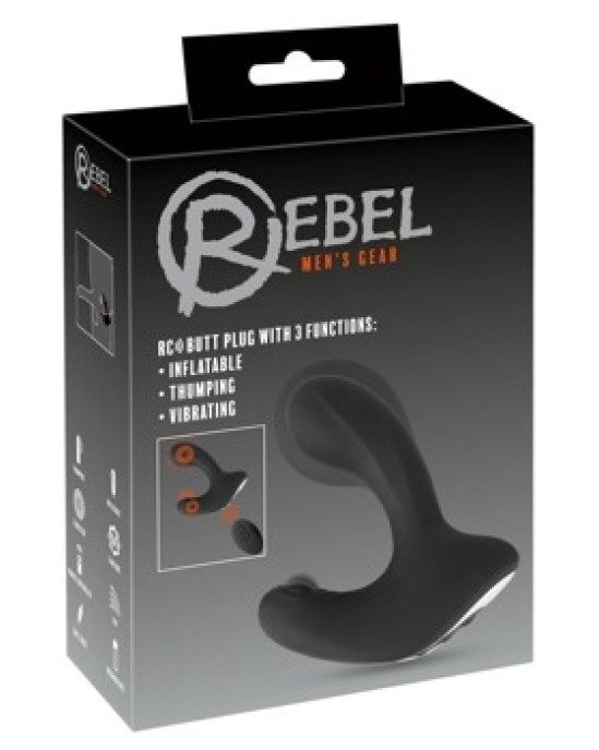 Rebel RC Butt Plug with 3 func