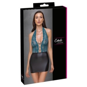 Cottelli Lingerie Kleita melnā/zilā krāsā S