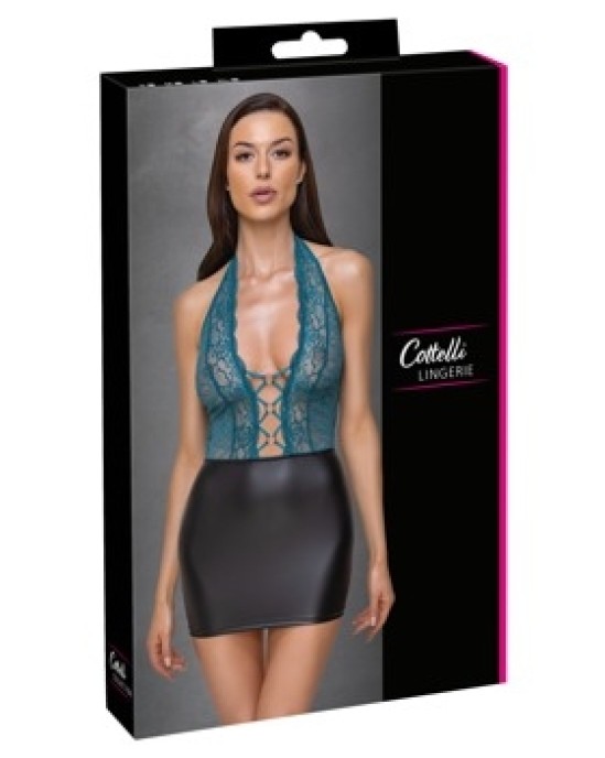 Cottelli Lingerie Kleita melnā/zilā krāsā S