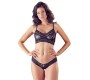 Cottelli Lingerie Бюстгальтер и трусы черные S/M