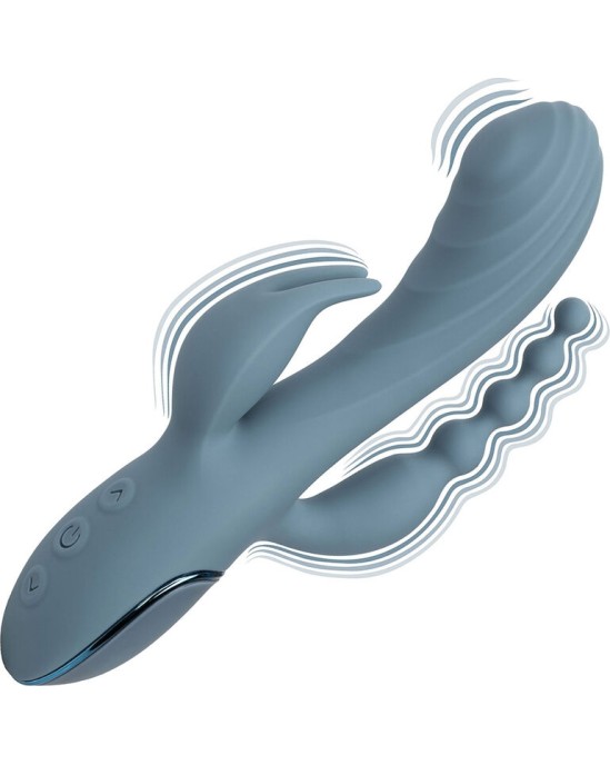 California Exotics VIBRATORS TRĪSkāršais ECSTASY GREY