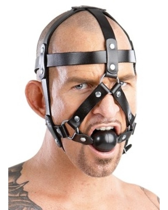 Zado Leather Head Harness & Gag