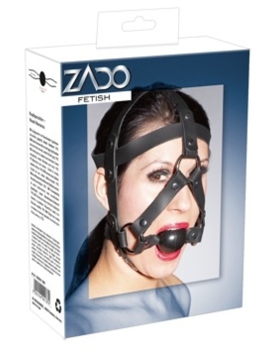 Zado Leather Head Harness & Gag