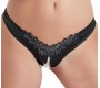 Cottelli Lingerie G-String Pearls black M