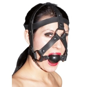 Zado Leather Head Harness & Gag