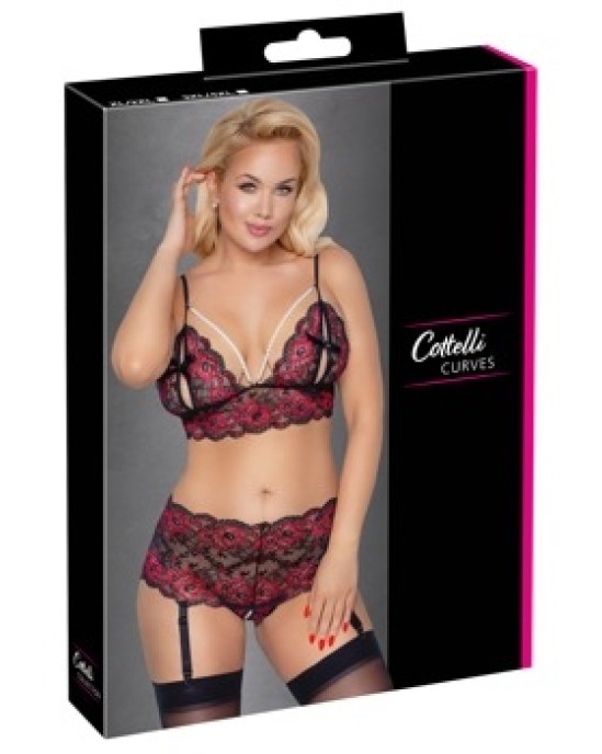 Cottelli Curves Bra Set Pearl XL/2XL