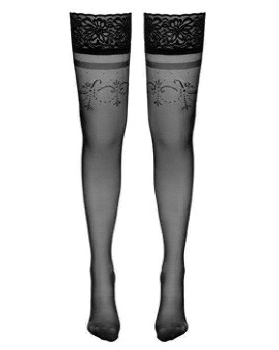 Cottelli Legwear Hold-up Stockings Black 3