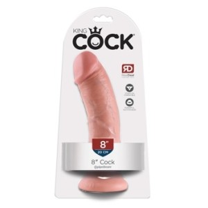 King Cock 8 дюймов телесного цвета