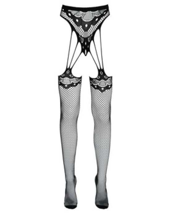 Cottelli Legwear String with Stockings S-L