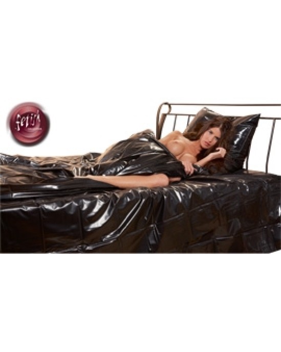 Fetish Collection Vinyl Duvet Cover black