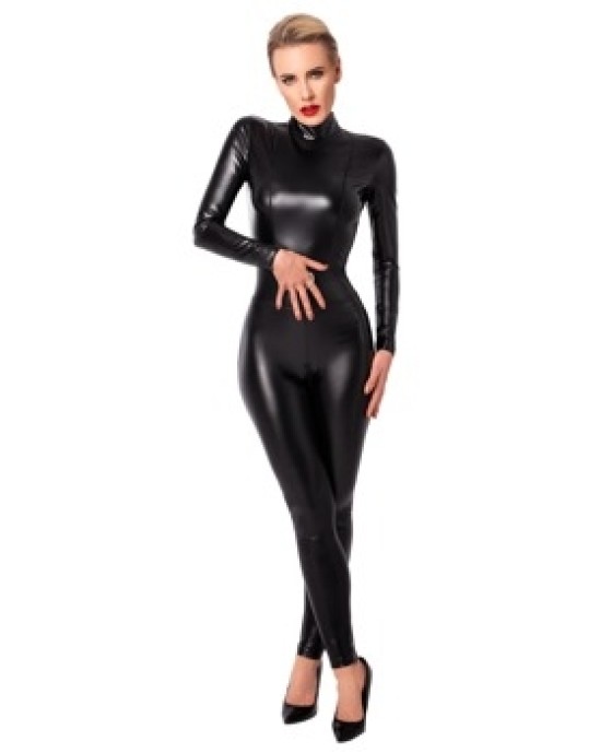 Noir Jumpsuit Zip L