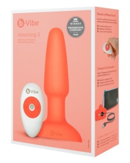 B-Vibe Римминг, пробка 2, оранжевый