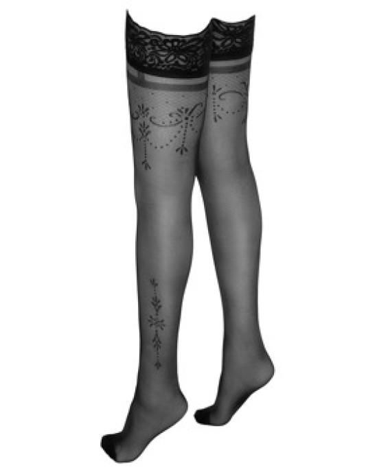 Cottelli Legwear Hold-up Stockings Black 3