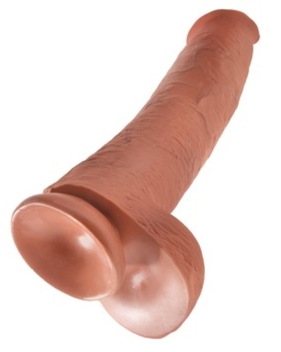 King Cock 15" Cock w Balls Tan