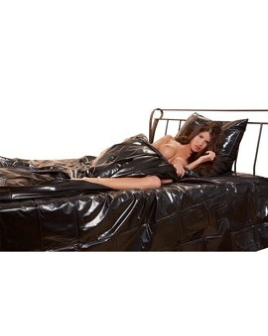 Fetish Collection Vinyl Duvet Cover black