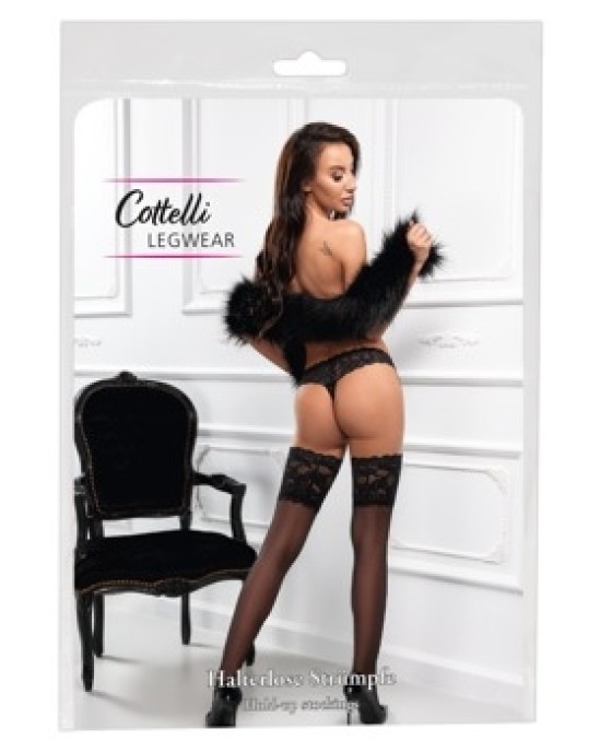 Cottelli Legwear HoldUps melns 2