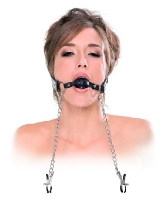 Fetish Fantasy Extreme FFE Deluxe Ball Gag and Nipple