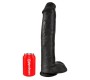 King Cock 15" Cock w Balls Dar