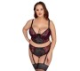 Cottelli Curves Bra Set black/red 85C/L