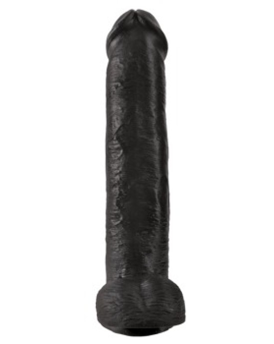 King Cock 15" Cock w Balls Dar