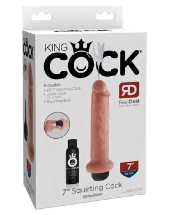 King Cock KC 7" Squirting Cock Light