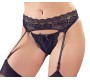 Cottelli Lingerie String & Suspenders black M