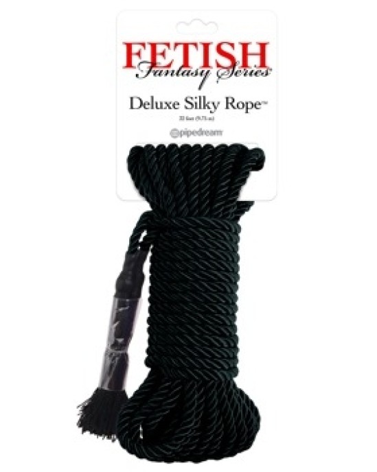 Fetish Fantasy Series FFS Deluxe Silk Rope Black