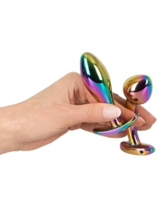 Anos Metal Butt Plug Set Rainb