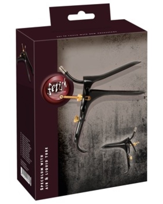 Fetish Collection Speculum w Air&Liquid Tube Gol