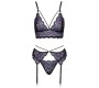 Cottelli Lingerie Bra Suspender Set M