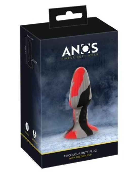 Anos Triple Color Butt Plug w