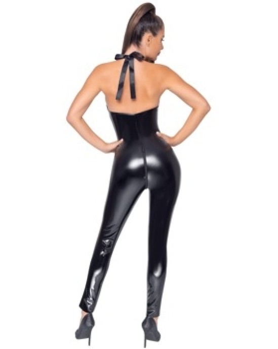 Black Level Vinyl Jumpsuit Zip XL