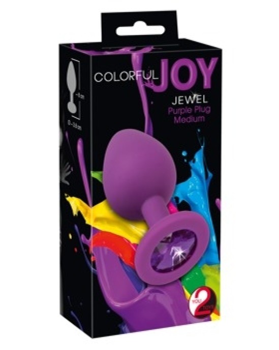 Colorful Joy Jewel Purple Plug