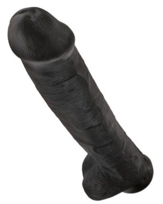 King Cock 15" Cock w Balls Dar