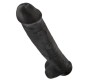 King Cock 15" Cock w Balls Dar