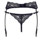 Cottelli Lingerie String & Suspenders black M