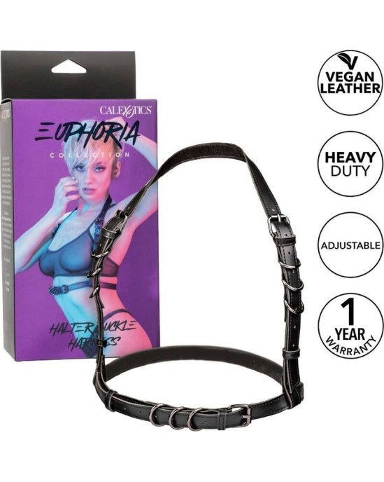 California Exotics EUPHORIA HALTER BUCKLE HARNESS BLACK